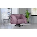 Ver imagem 4 de Poltrona Micheli 94cm Base Reclinável Veludo: Rose