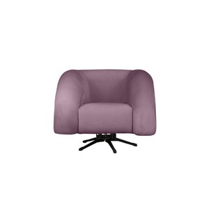 Poltrona Micheli 94cm Base Reclinável Veludo: Rose