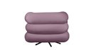 Ver imagem 3 de Poltrona Micheli 94cm Base Reclinável Veludo: Rose