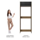 Ver imagem 7 de Porta-Geladeira Madesa Lux 1 Porta Basculante Rustic/Preto
