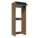 Ver imagem 5 de Porta-Geladeira Madesa Lux 1 Porta Basculante Rustic/Preto