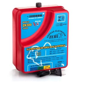 ELETRIFICADOR DE CERCA ZEBU 300KM  ZK300 220V