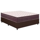 Ver imagem 1 de Cama Box Casal: Colchão Anatômico Ortobom D28/EP Airtech 60 + Base CRC Courano Brown(138x188)