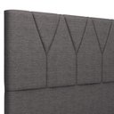 Ver imagem 7 de Cabeceira Cama Box Casal King 195 cm Aurora W01 Linho Cinza Escuro - Lyam Decor