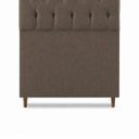Ver imagem 6 de Cabeceira para Cama Solteiro Estofada Capitonê Luna Vilajo em Suede Marrom – 0,88 m