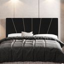 Ver imagem 2 de Cabeceira Cama Box Casal Queen Size Dallas 160cm Suede Preto - Desk Design