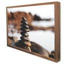 Ver imagem 3 de Quadro Decorativo Caixa Meditação e Equilíbrio Tacolado Moldura Caixa 3cm Freijó sem Vidro 80 X 120c