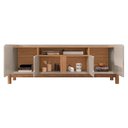 Ver imagem 3 de Rack Bancada Lizz 170cm Off White/cedro para Tv até 60” - Casa D