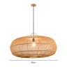 Lustre Pendente Skylight Ôtaki 4046 G Rattan E27 Bivolt - 4