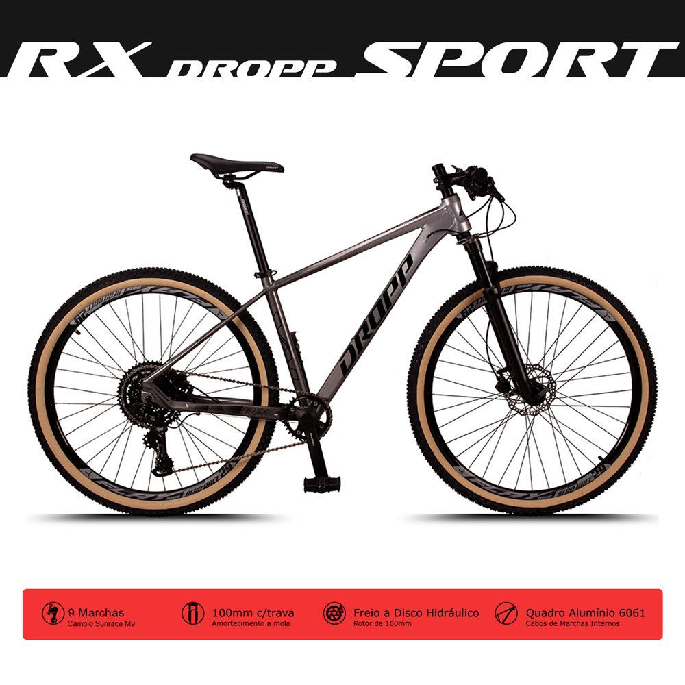 Bicicleta Aro 29 Quadro 19 Alumínio 9v Sunrace M9 Freio Hidráulico
