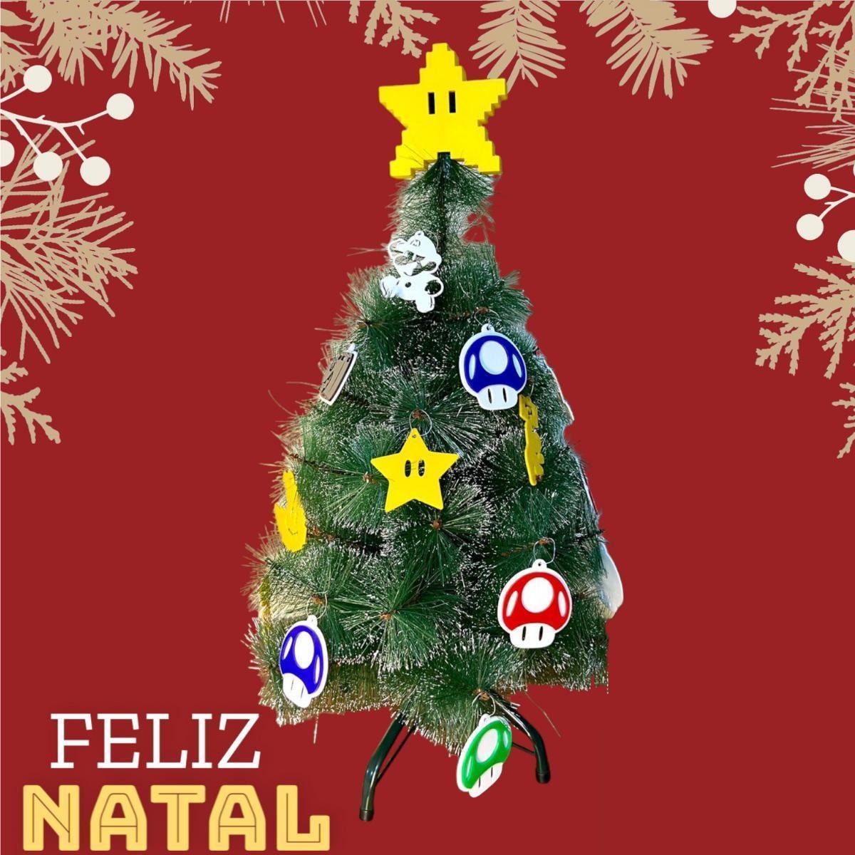 Enfeites de Natal Mario Bros - Cogumelos e Estrelas - 2