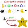 Enfeites de Natal Mario Bros - Cogumelos e Estrelas - 1