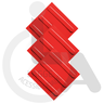 Kit 16 Pçs Piso Tátil Direcional Pvc 25x25 Argamassado Vm - 2