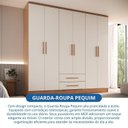 Ver imagem 7 de Guarda-Roupa 6 Portas 2 Gavetas Pequim Cedro Off White