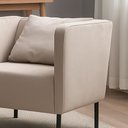 Ver imagem 2 de Poltrona Decorativa Hanna Pés em Metal - Élpis Móveis - Linho Cinza