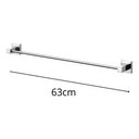 Ver imagem 4 de Kit 3 Acessórios Banheiro Moderno Porta Toallhas de Banho + Toalheiro de Rosto + Papeleira Cromado