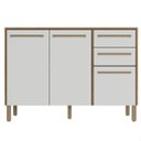 Ver imagem 1 de Balcão Multiuso para Cozinha Area Serviço Yaro 120cm Branco