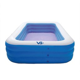 Piscina Inflável Retangular Azul 540 Litros 180 Cm Pvc com Bomba Vg+ - 4