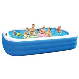 Piscina Inflável Retangular Azul 540 Litros 180 Cm Pvc com Bomba Vg+ - 3