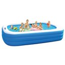 Ver imagem 3 de Piscina Inflável Retangular Azul 540 Litros 180 Cm Pvc com Bomba Vg+