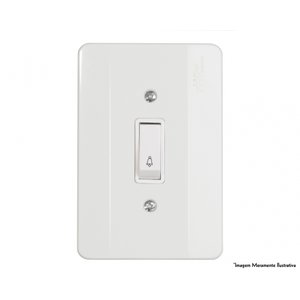 Pulsador Campainha Mill C/pl Pc-e1m-21010