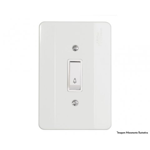 Pulsador Campainha Mill C/pl Pc-e1m-21010