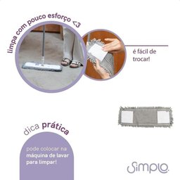 Refil Chenille para Mop Simplo Flat Slim - 3