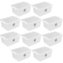 Ver imagem 1 de 10 Caixas Organizadoras 4l Tampa Trava Escritórios Escolas Organizadores Multiuso Bel Ordene