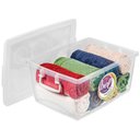 Ver imagem 4 de 10 Caixas Organizadoras 4l Tampa Trava Escritórios Escolas Organizadores Multiuso Bel Ordene