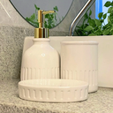 Ver imagem 2 de Kit Lavabo Banheiro Porta Sabonete Líquido Escova / 145