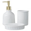 Ver imagem 3 de Kit Lavabo Banheiro Porta Sabonete Líquido Escova / 145