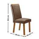 Ver imagem 6 de Mesa de Jantar Eloise 90cm Tampo MDF Canto Copo Laminado com 4 Cadeiras Lira
