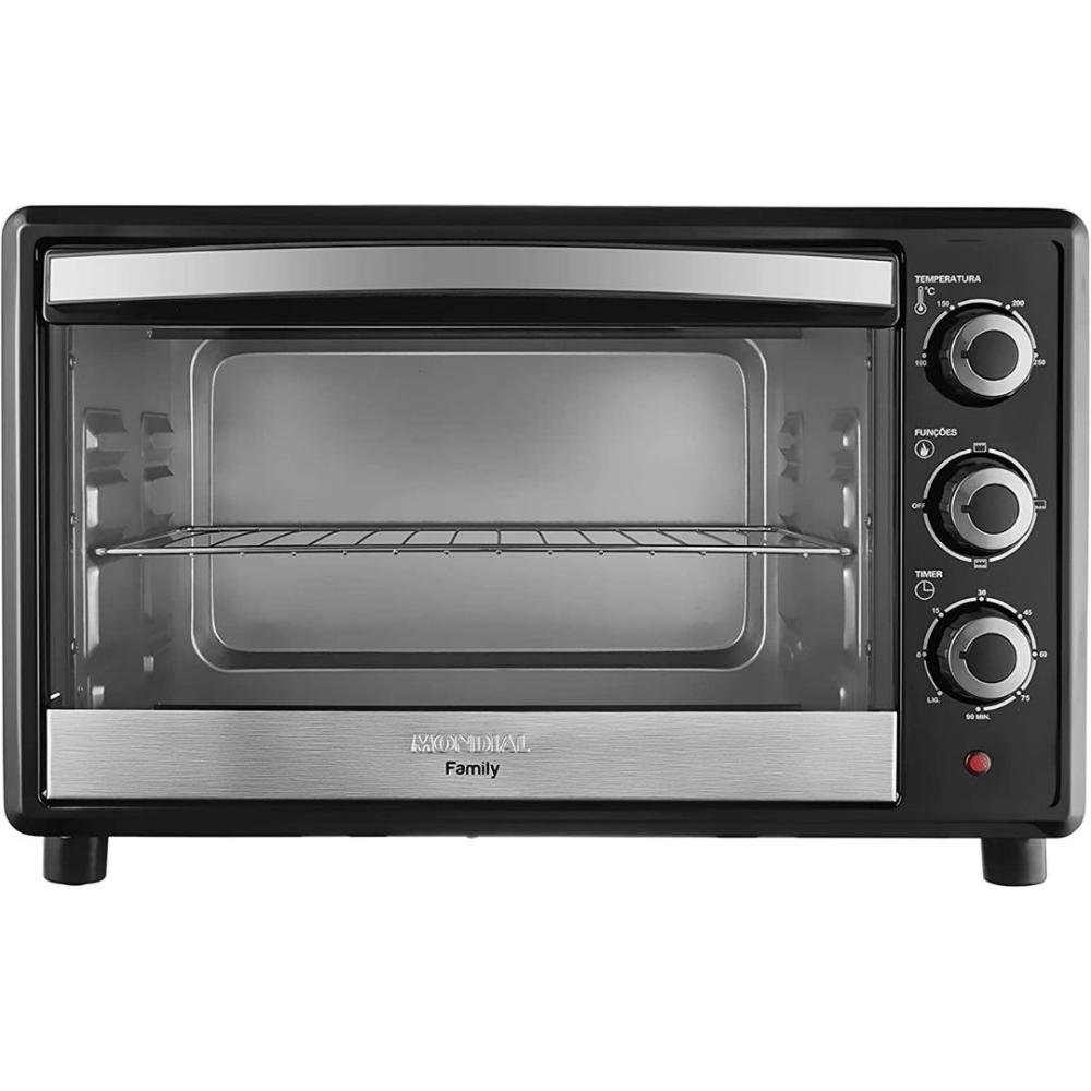 Forno Elétrico Mondial Family 36L Preto/Inox 1600W FR-17 - 220v - 10