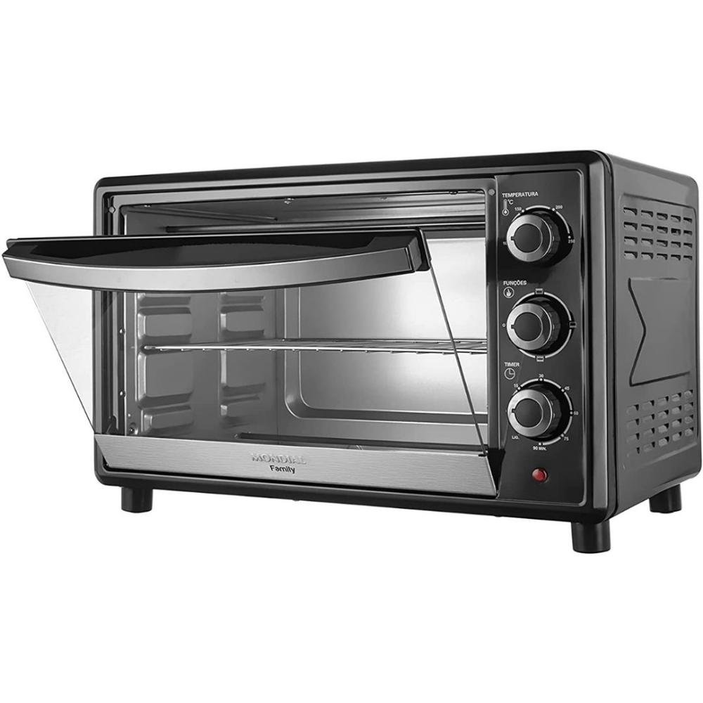Forno Elétrico Mondial Family 36L Preto/Inox 1600W FR-17 - 220v - 12