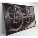 Ver imagem 5 de Quadro Rodas Trem 90x60 Cm Vidro Impresso