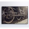 Quadro Rodas Trem 90x60 Cm Vidro Impresso - 2
