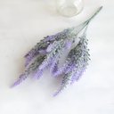 Ver imagem 4 de 10 Ramos Plantas Lavanda Artificiais Roxo com 35 Folhas 40cm