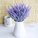 Ver imagem 3 de 10 Ramos Plantas Lavanda Artificiais Roxo com 35 Folhas 40cm