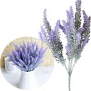 Ver imagem 1 de 10 Ramos Plantas Lavanda Artificiais Roxo com 35 Folhas 40cm