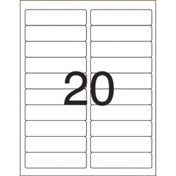 Etiqueta Carta 6281 25 FLS 25,4 X 101,6 MM - 2