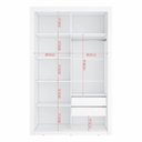 Ver imagem 3 de Closet Modulado Duplo 6 Gavetas Branco MDF Amoudi Móveis