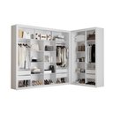 Ver imagem 6 de Closet Modulado Duplo 6 Gavetas Branco MDF Amoudi Móveis
