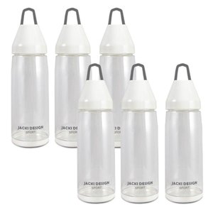 Kit de 6 Peças Garrafa 650ml Jacki Design Branco
