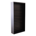 Ver imagem 1 de Armário Expositor Canaletado para Ganchos / Vitrine Loja Comércio - Cor Preto - Cód. 404