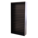 Ver imagem 5 de Armário Expositor Canaletado para Ganchos / Vitrine Loja Comércio - Cor Preto - Cód. 404