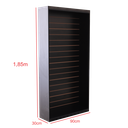 Ver imagem 4 de Armário Expositor Canaletado para Ganchos / Vitrine Loja Comércio - Cor Preto - Cód. 404