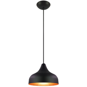 Pendente Decor Luminária Jupiter Alumínio Preto/cobre