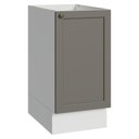 Ver imagem 1 de Balcão de Cozinha 40 cm 1 Porta (sem Tampo) Branco/Cinza Vik Madesa