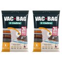 Ver imagem 1 de Kit 2 Sacos a Vácuo para Roupas 55x90cm Impermeável Grande Vac Bag Ordene Organizador Mala de