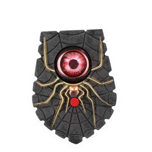 Campainha Olho Vrm Aranha Som/luz/movimento Halloween 3aaa